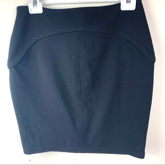 T by Alexander Wang Black Stretch Mini Skirt Sz M - Picture 2 of 6